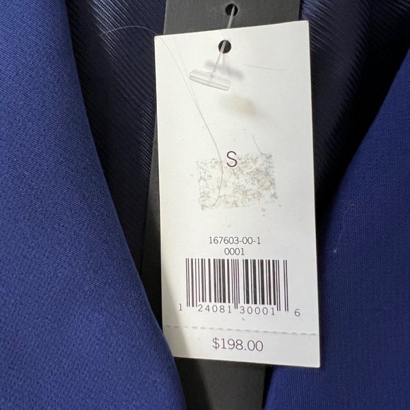 Banana Republic Womens Blue Bell Sleeve Coat Button Front Mid Length size Small - Picture 14 of 15